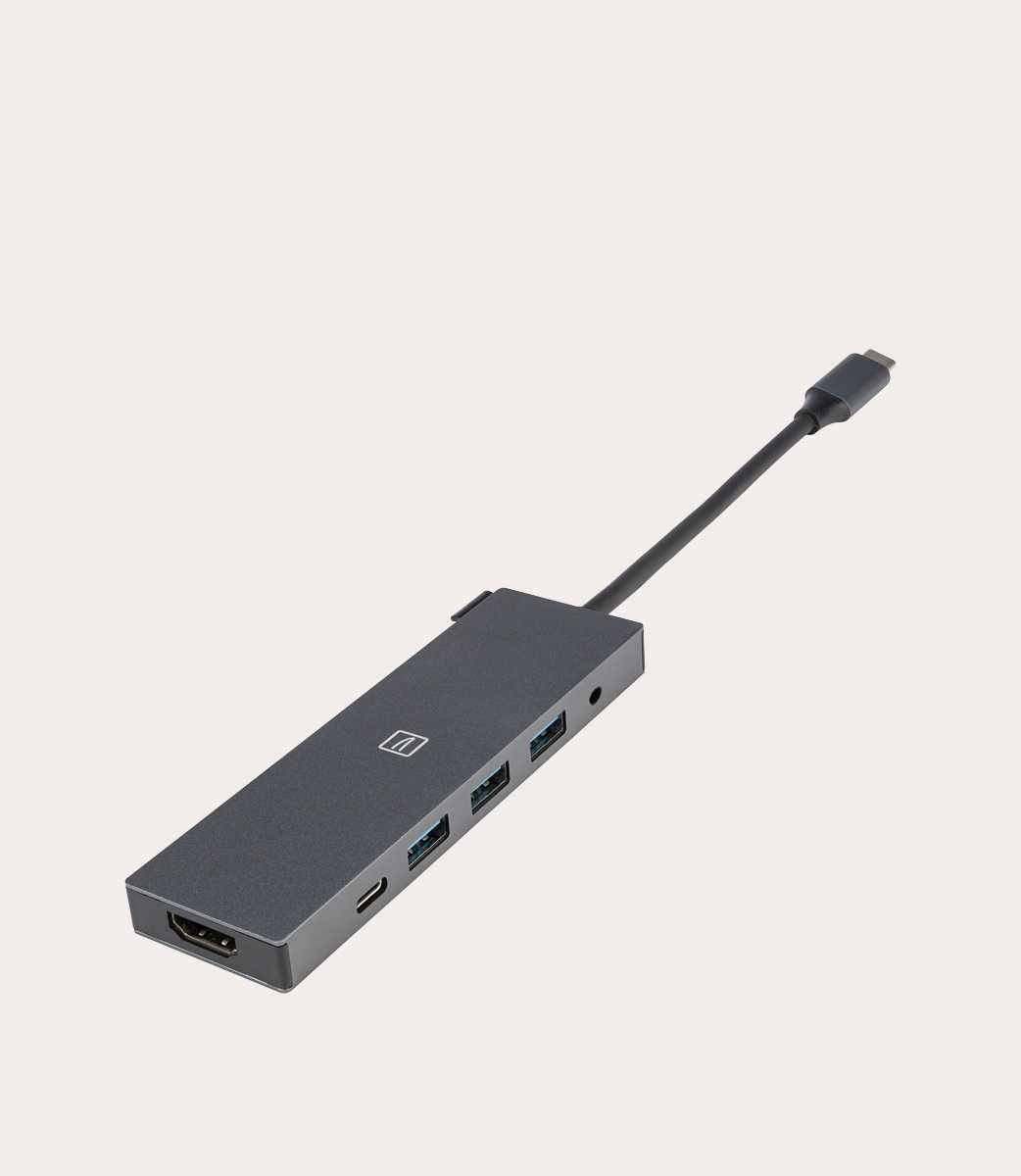 Tucano Hub Type-C 6-in-1 Con 1 HDMI + 3 USB 3.0 + 1 USB-PD + Audio 3.5 Mm