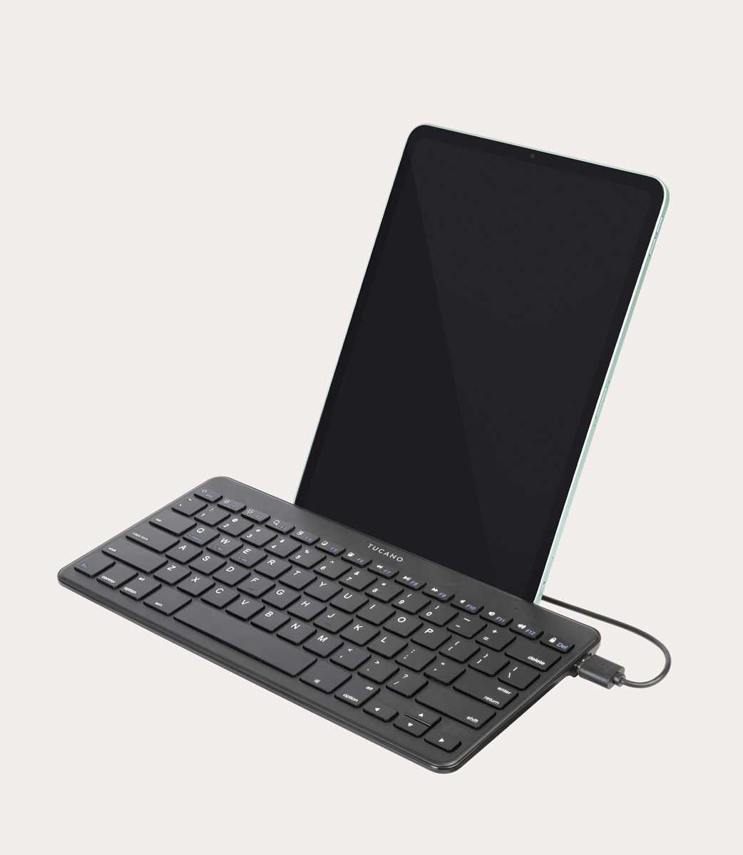 Tucano Tastiera Per Tablet Con Stand E Cavo Type-C E Micro-USB