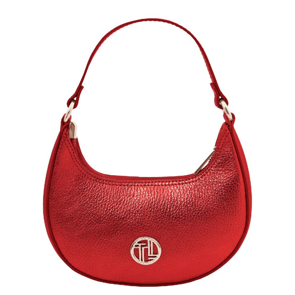 Tuscany Leather Bolso A Mano En Piel Metallic Et Bandolera De Cadena