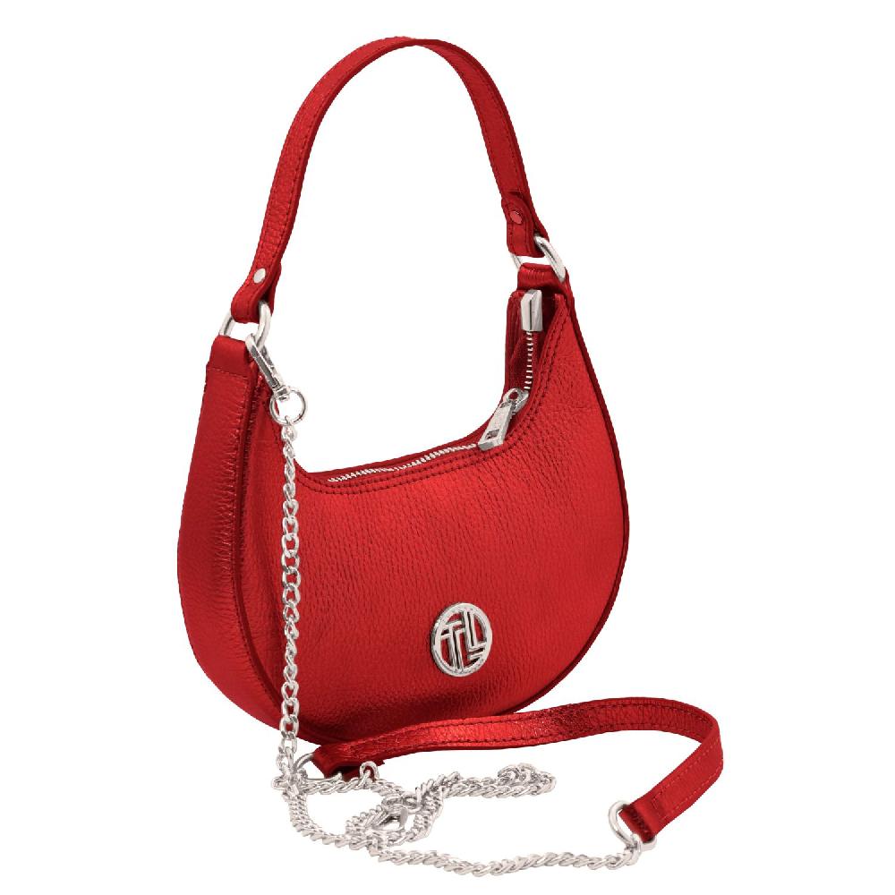 Tuscany Leather Bolso A Mano En Piel Metallic Et Bandolera De Cadena