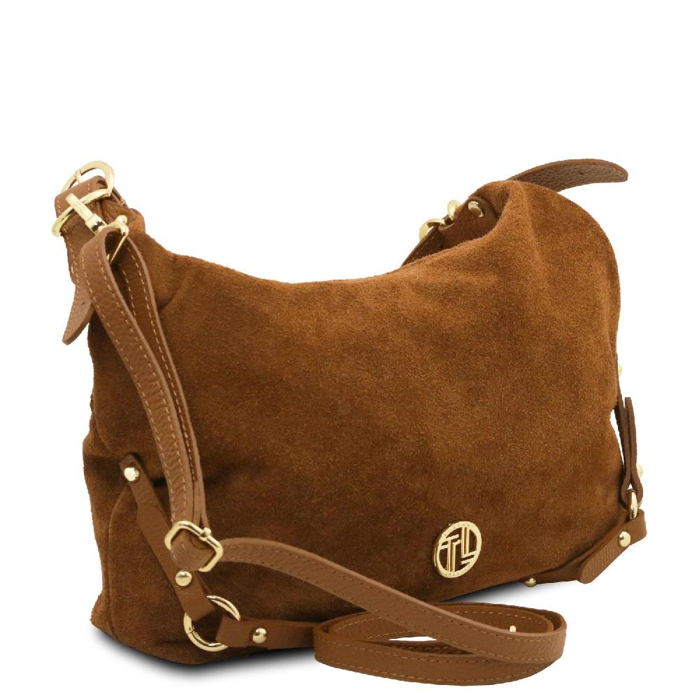Tuscany Leather Borsa A Spalla In Pelle Scamosciata