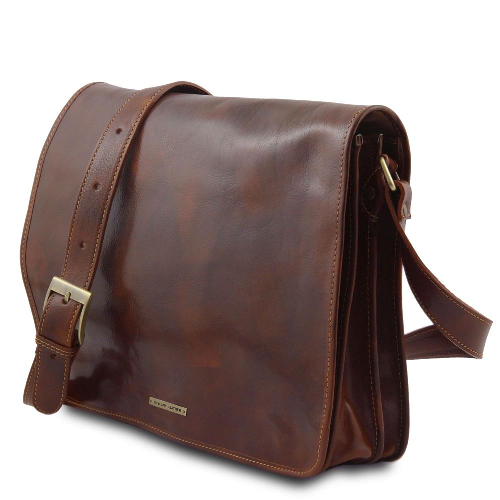 Tuscany Leather Borsa A Tracolla 2 Scomparti In Pelle