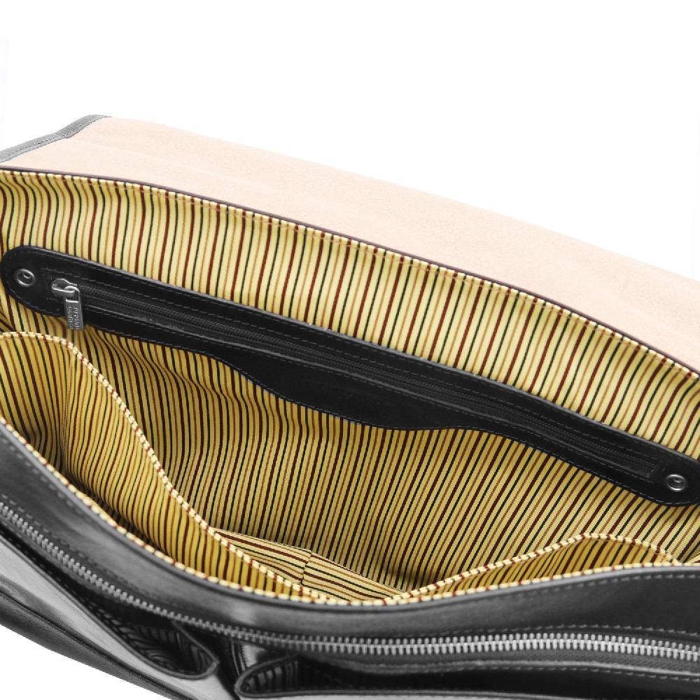 Tuscany Leather Borsa Da Lavoro TL SMART Multiscomparto In Pelle Con Pattella