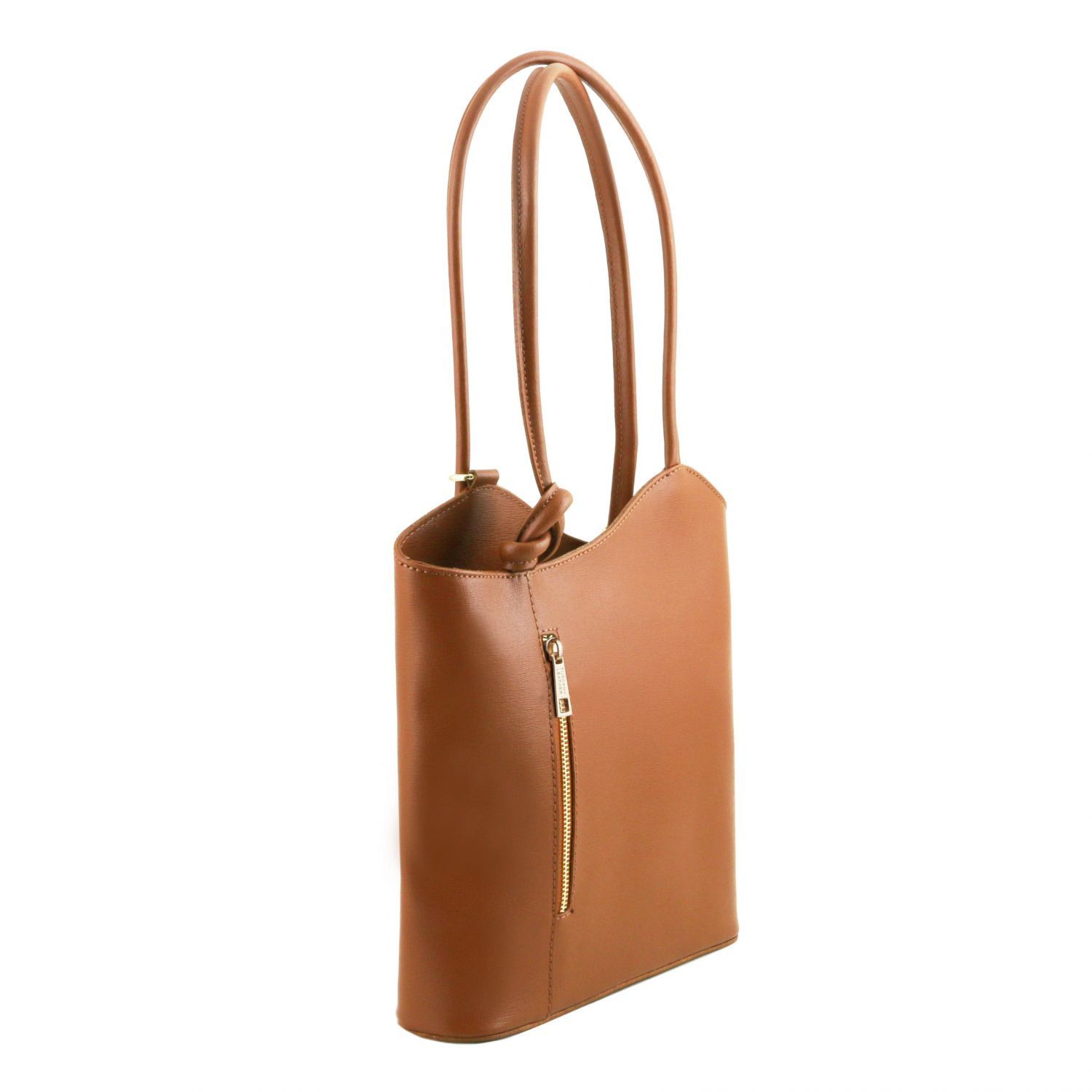 Tuscany Leather Borsa Donna Convertibile A Zaino In Pelle Saffiano