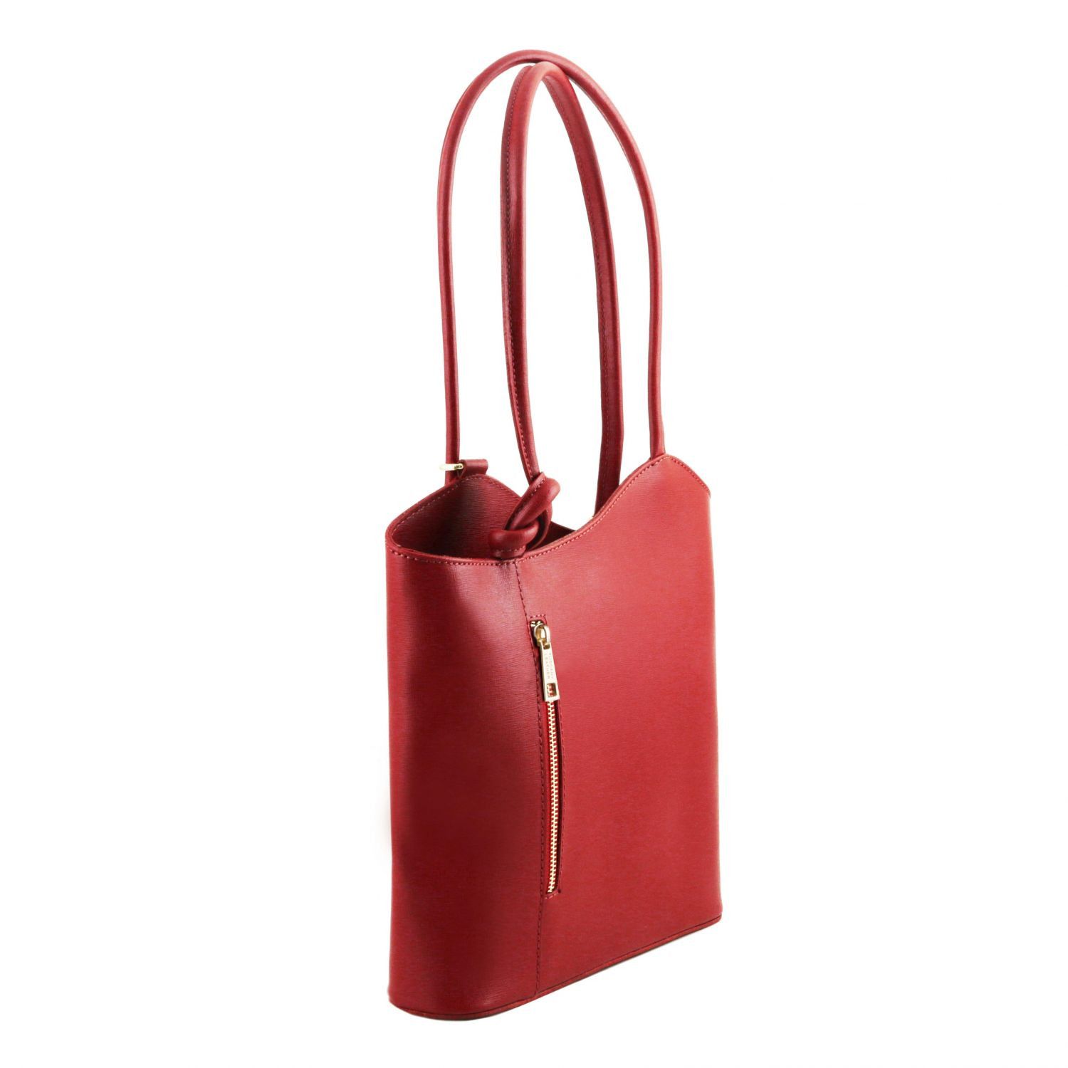 Tuscany Leather Borsa Donna Convertibile A Zaino In Pelle Saffiano
