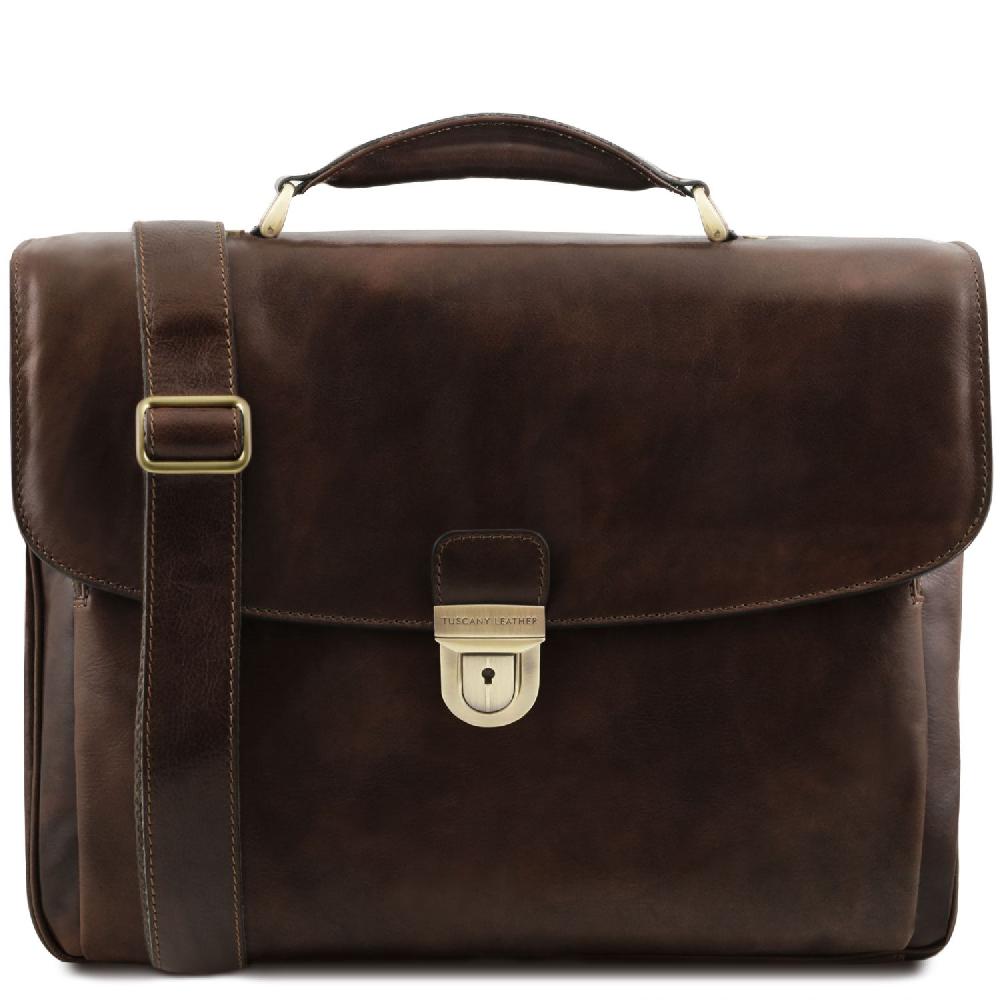 Tuscany Leather Borsa Porta Computer TL SMART Multiscomparto In Pelle