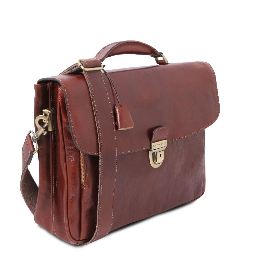 Tuscany Leather Borsa Porta Computer TL SMART Multiscomparto In Pelle