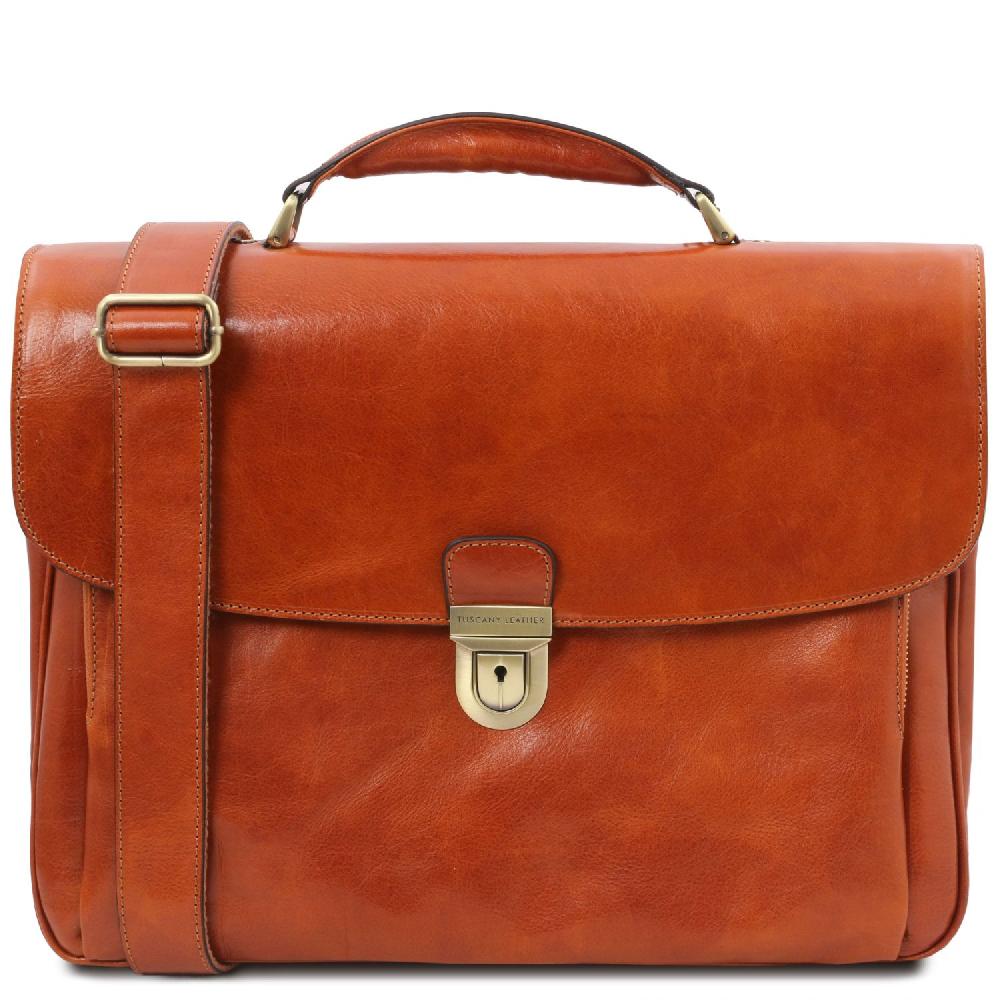 Tuscany Leather Borsa Porta Computer TL SMART Multiscomparto in Pelle