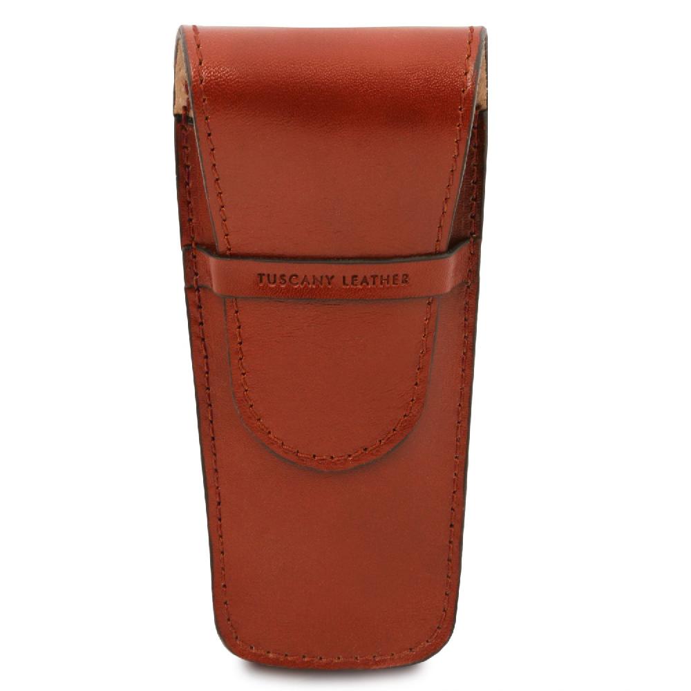 Tuscany Leather Elegante Porta Penne 2 Posti/porta Orologio in Pelle