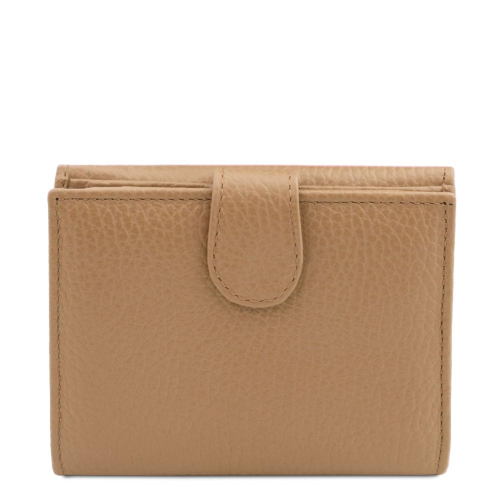 Tuscany Leather Esclusivo Portafoglio Da Donna 3 Ante Con Portaspiccioli In Pelle