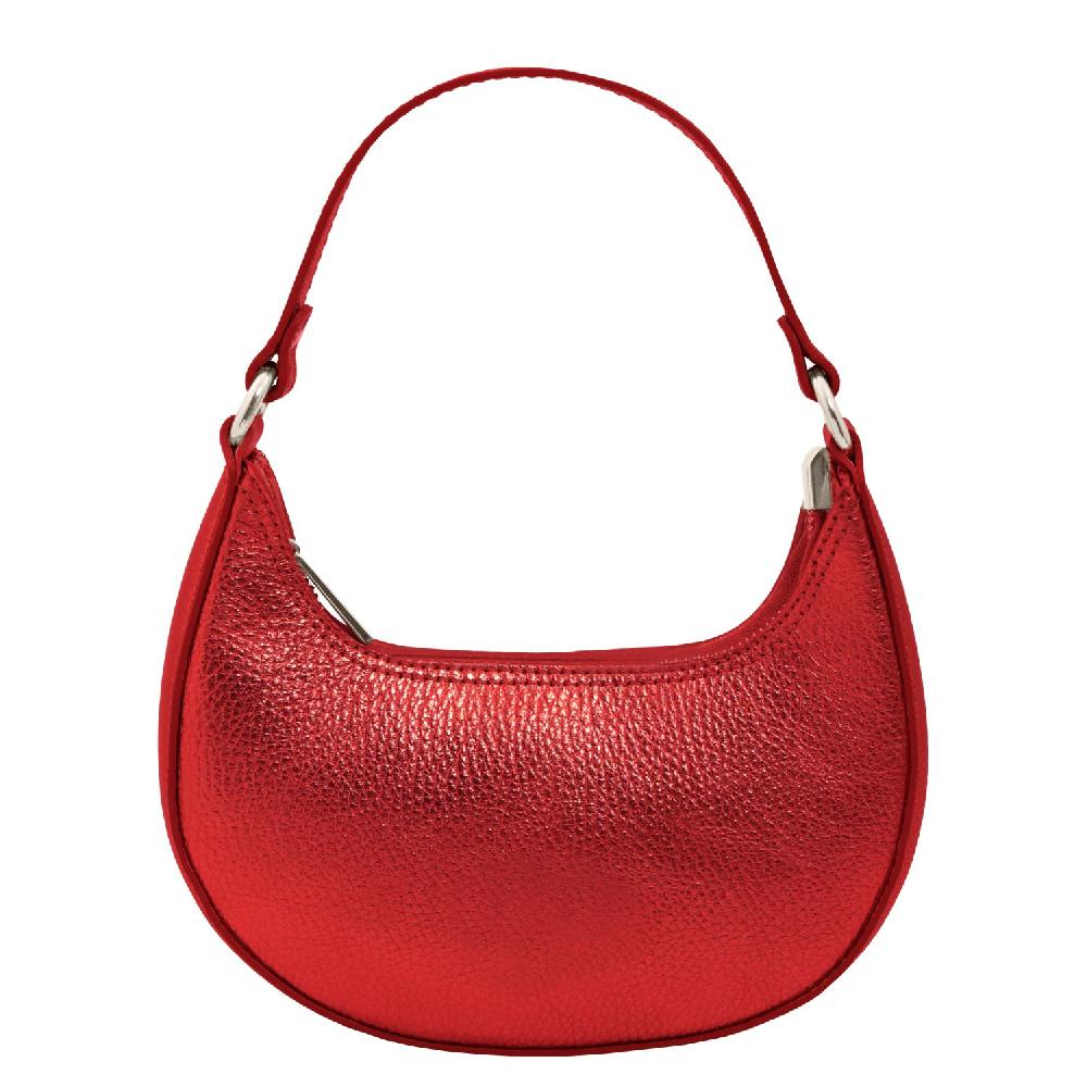 Tuscany Leather Handtasche Aus Weichem Metallic-Leder Mit Schulterkette