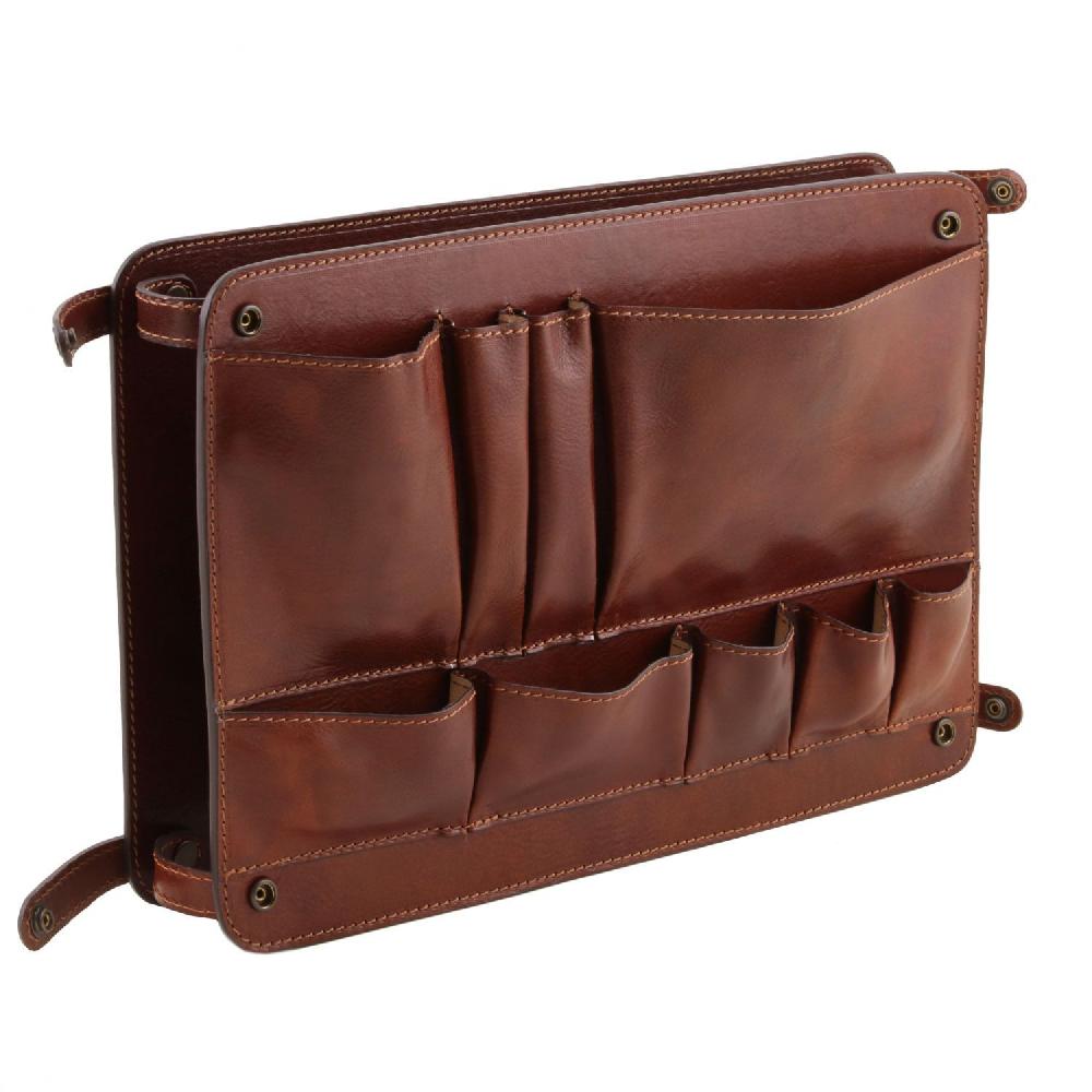Tuscany Leather Modulo Multifunzione In Pelle Con Tasche