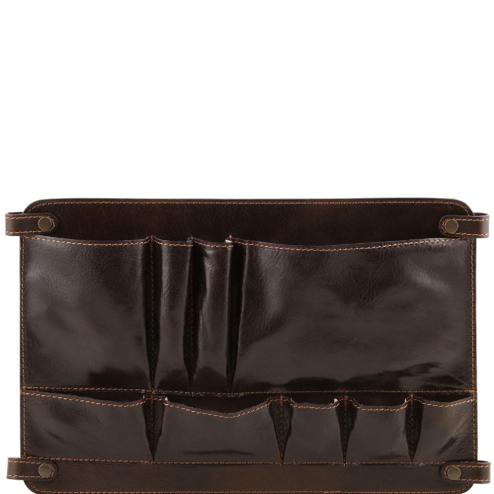 Tuscany Leather Modulo Multifunzione in Pelle con Tasche
