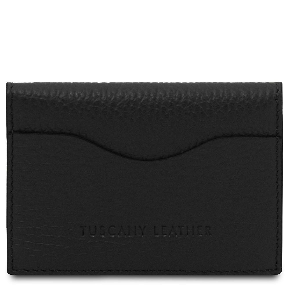 Tuscany Leather Porta Biglietti Da Visita / Carte Di Credito In Pelle