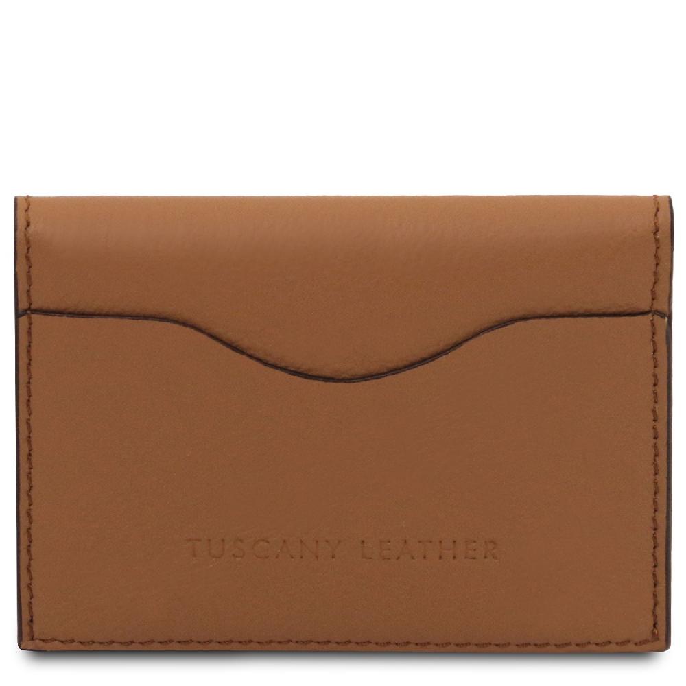 Tuscany Leather Porta Biglietti Da Visita / Carte Di Credito In Pelle