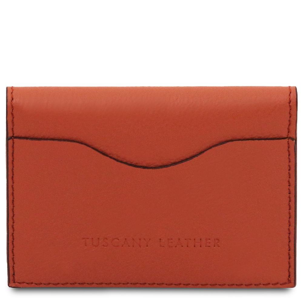 Tuscany Leather Porta Biglietti Da Visita / Carte Di Credito In Pelle