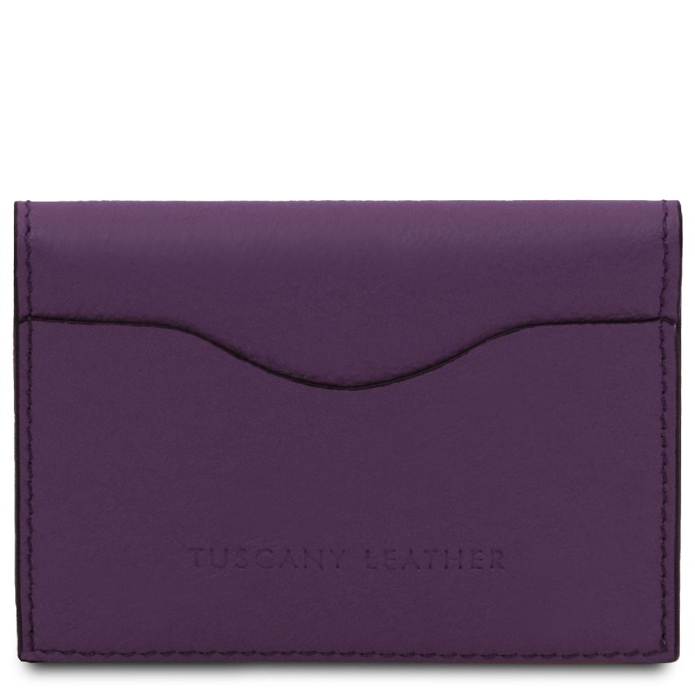 Tuscany Leather Porta Biglietti Da Visita / Carte Di Credito In Pelle