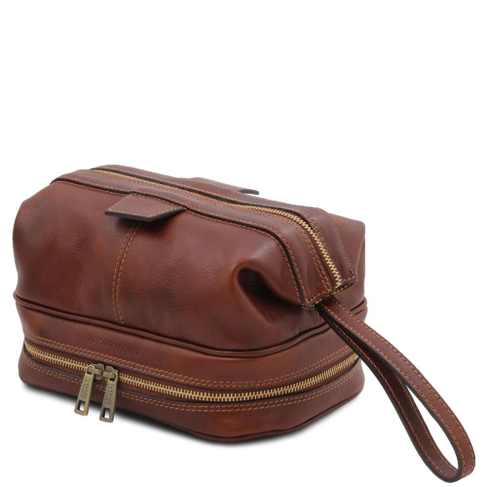 Tuscany Leather Beauty Case In Pelle