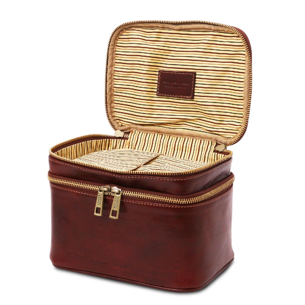 Tuscany Leather Beauty Case In Pelle