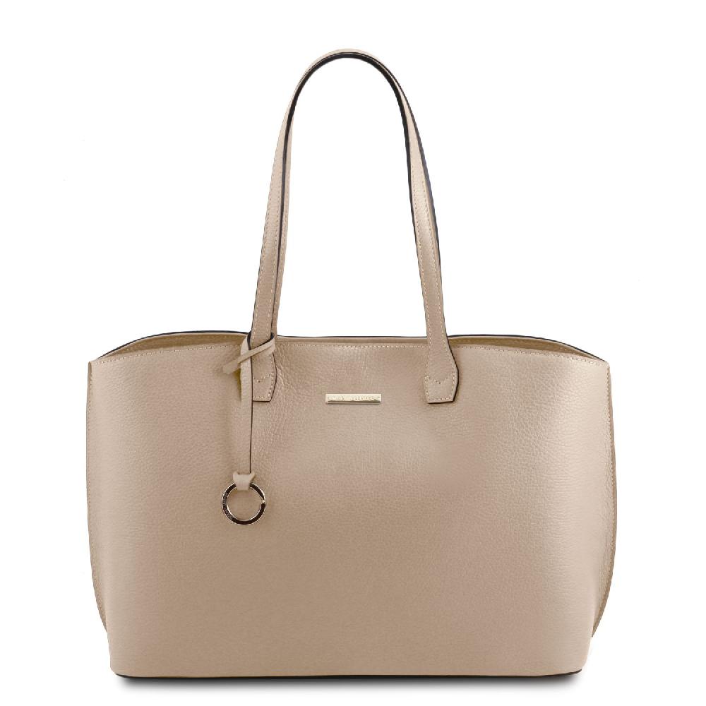 Tuscany Leather Bolso Shopping en Piel