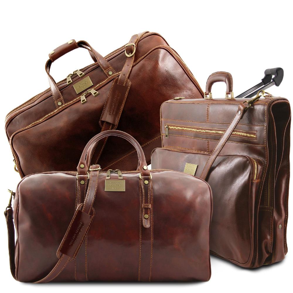 Tuscany Leather Set Da Viaggio In Pelle