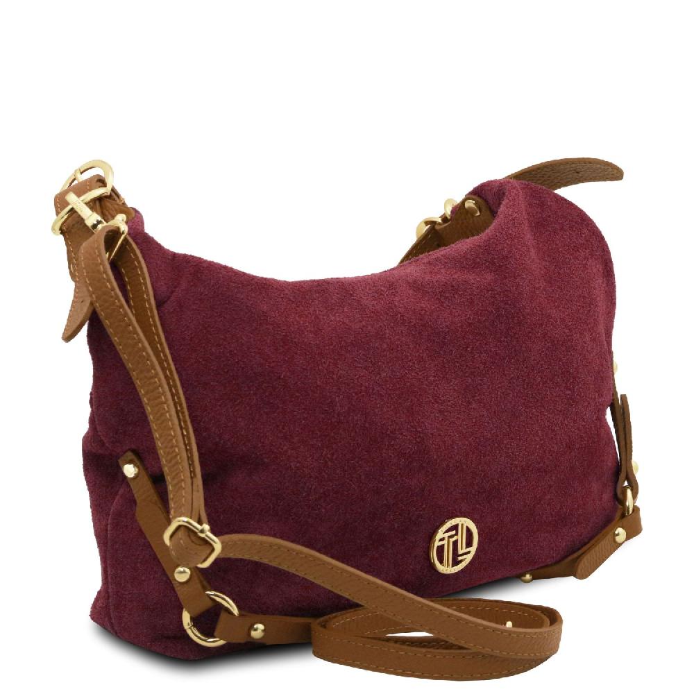Tuscany Leather Suede Leather Shoulder Bag
