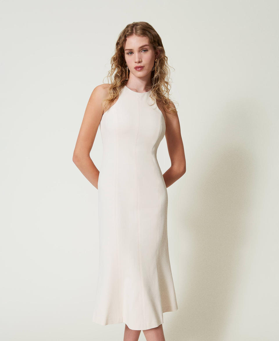 Twin Set Abito Longuette Con Scollatura All'americana