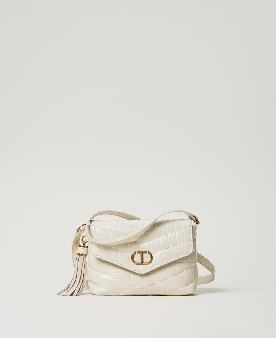 Twin Set Borsa a tracolla 'Dreamy' piccola in pelle stampa cocco