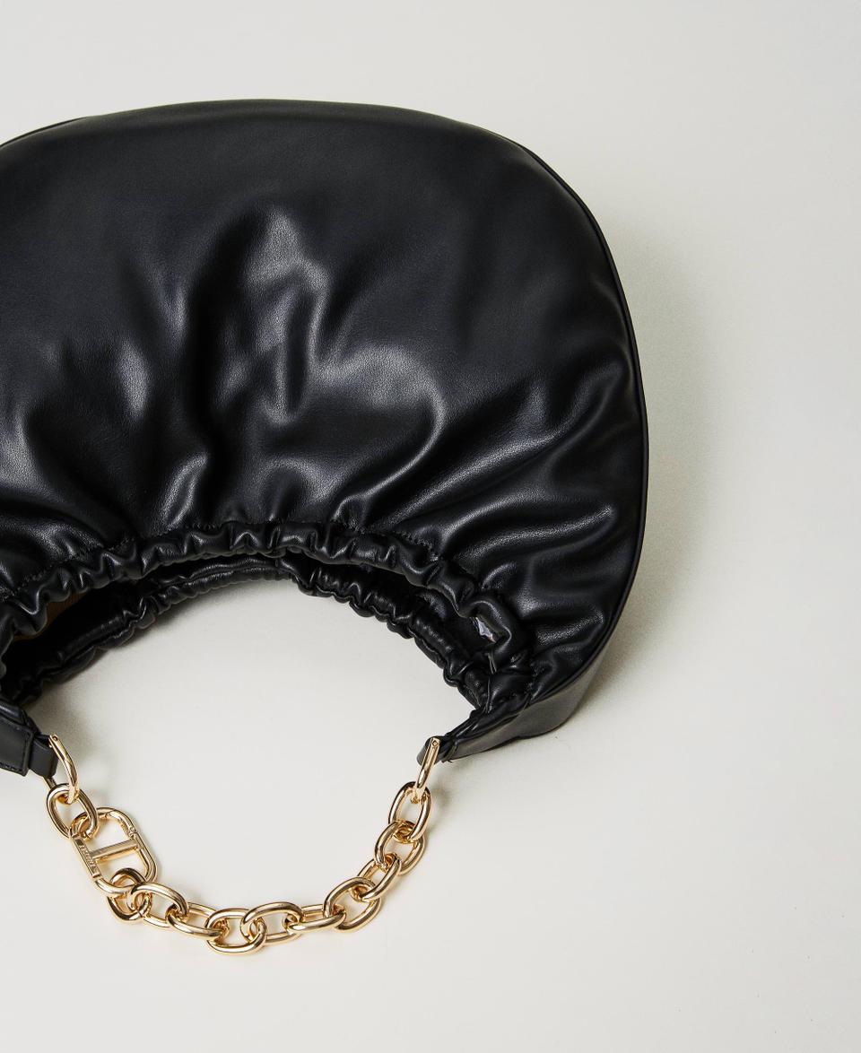 Twin Set Borsa Hobo ‘Croissant’ Con Arricciatura E Oval T