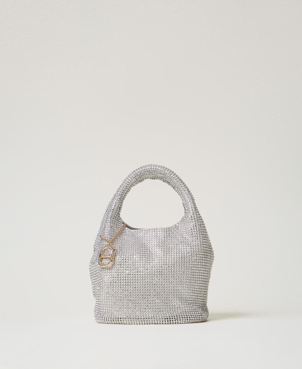 Twin Set Borsa 'Rendez-Vous' in strass e charm Oval T