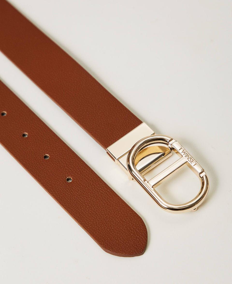 Twin Set Cintura Reversibile Con Fibbia Oval T A Scatto