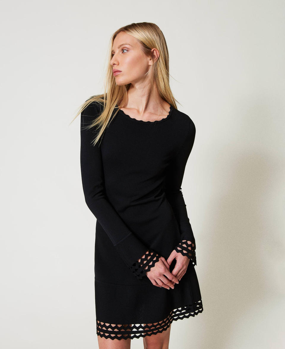 Twin Set Abito corto con motivo geometrico