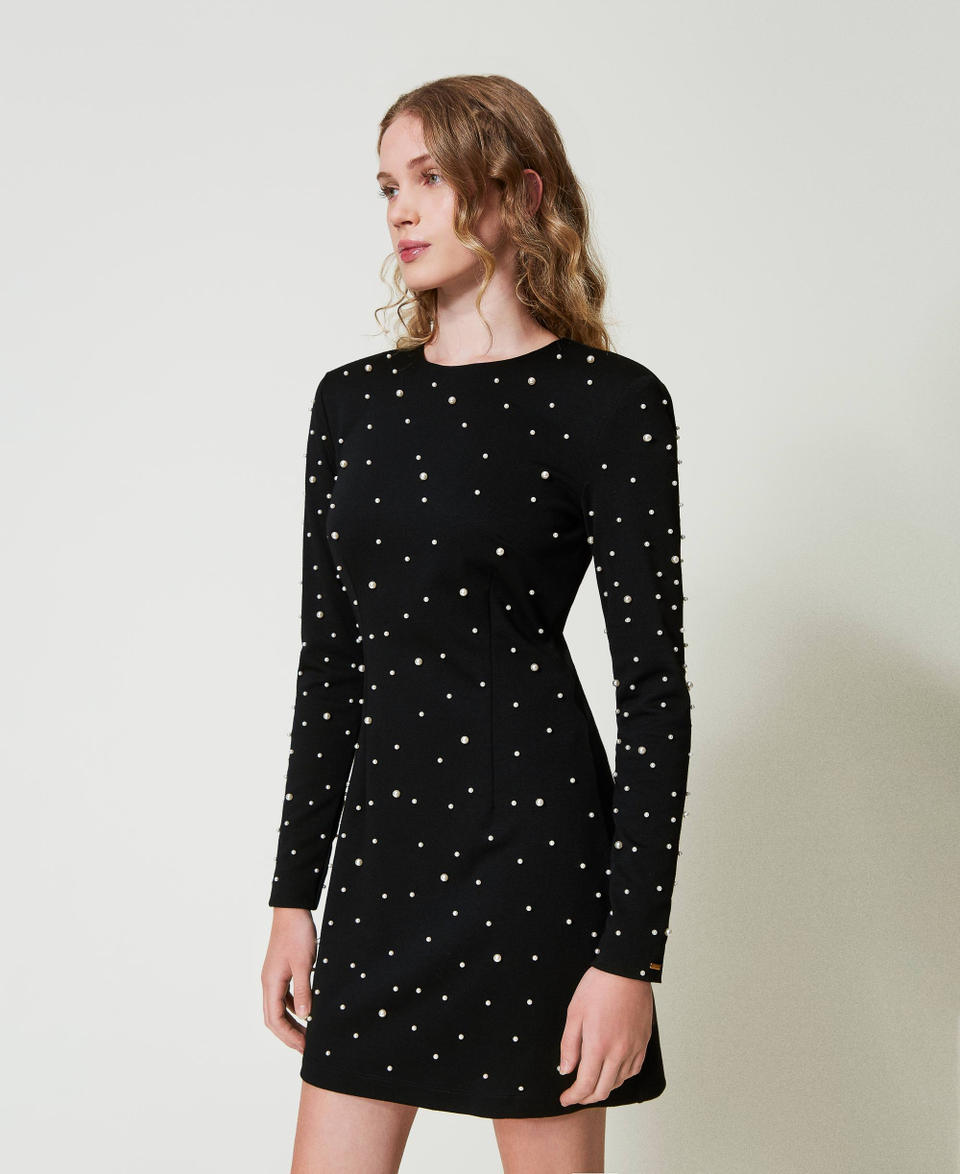 Twin Set Abito corto con perle