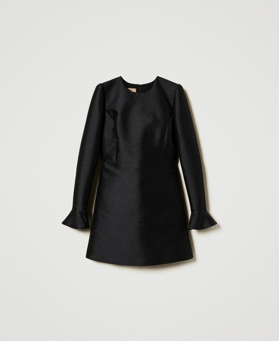 Twin Set Abito Corto In Broccato Jacquard