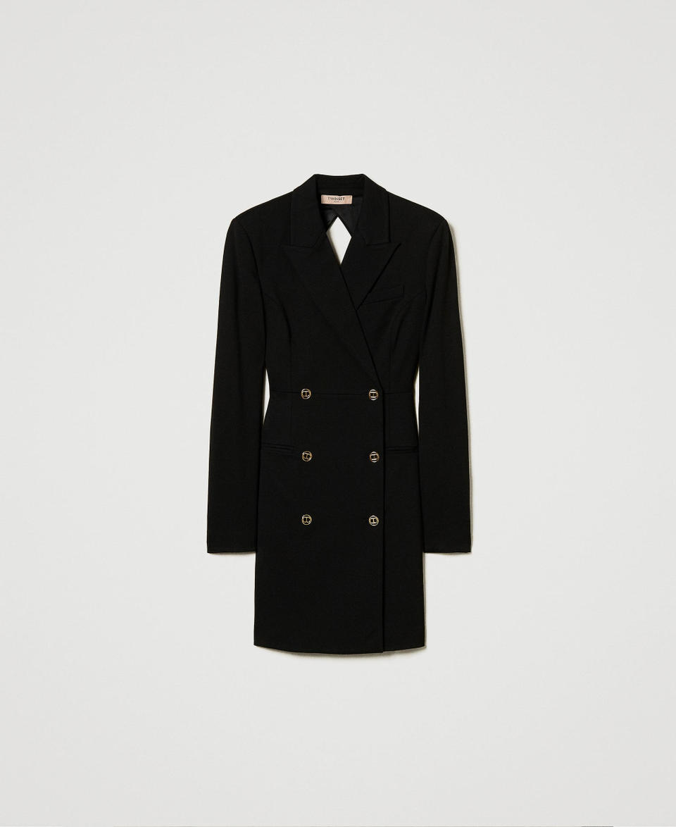 Twin Set Abito Corto Robe Manteau Doppiopetto