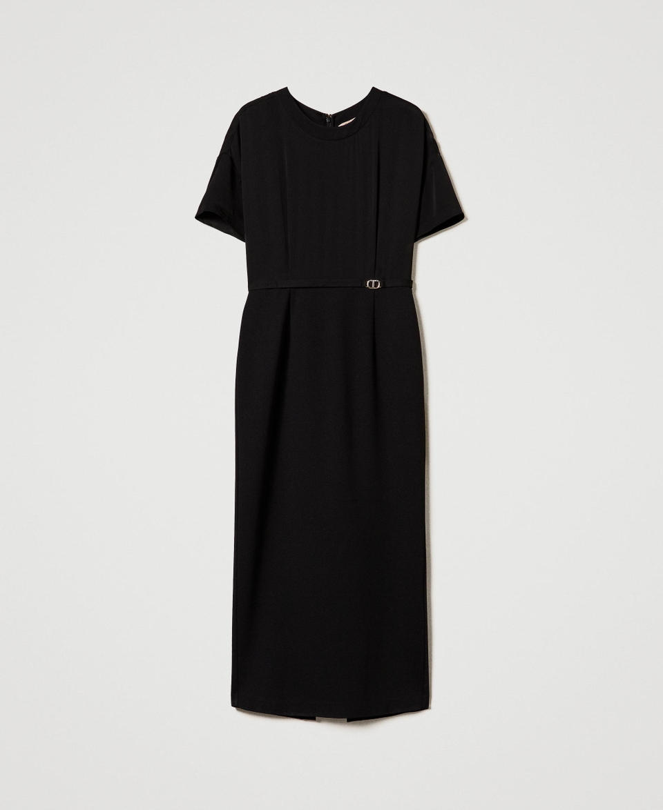 Twin Set Abito Longuette Con Cinturino Oval T