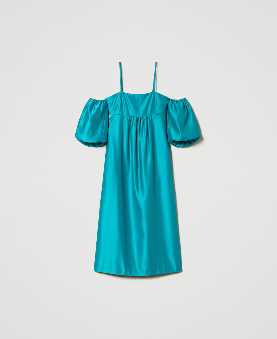 Twin Set Abito Lungo In Duchesse