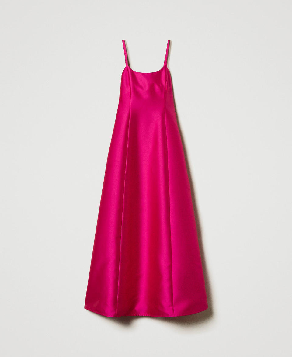 Twin Set Abito Lungo In Twill Mikado