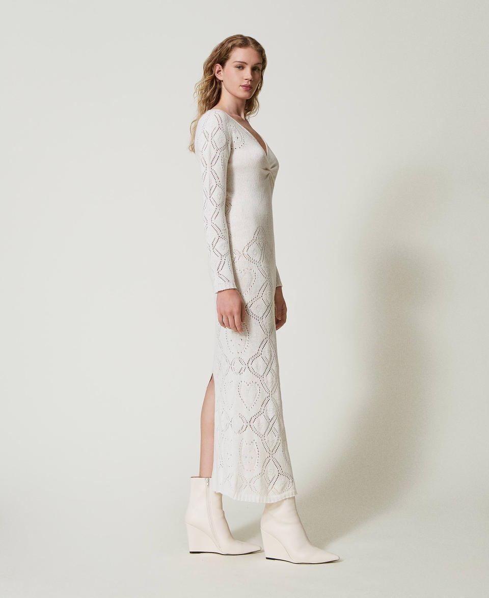 Twin Set Abito Lungo Seamless In Filato Treeblend