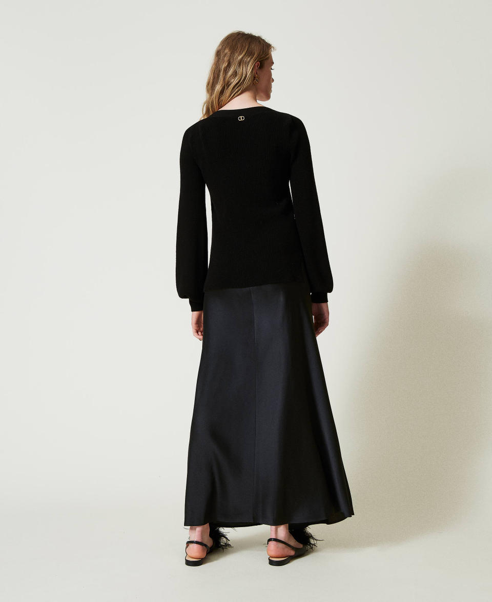 Twin Set Abito Lungo Sottoveste Con Maglia