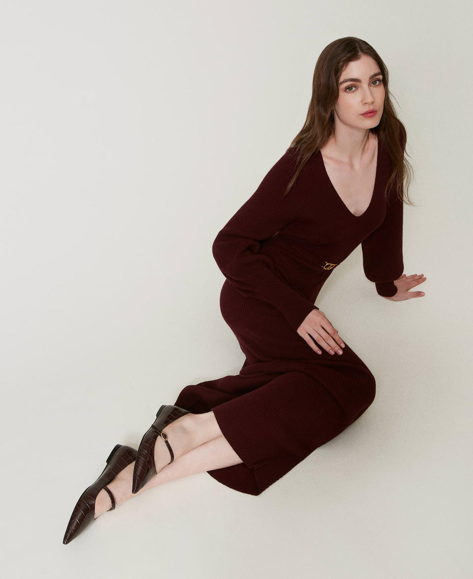 Twin Set Ballerina A Stampa Cocco