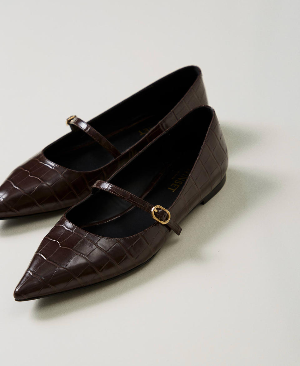 Twin Set Ballerina A Stampa Cocco