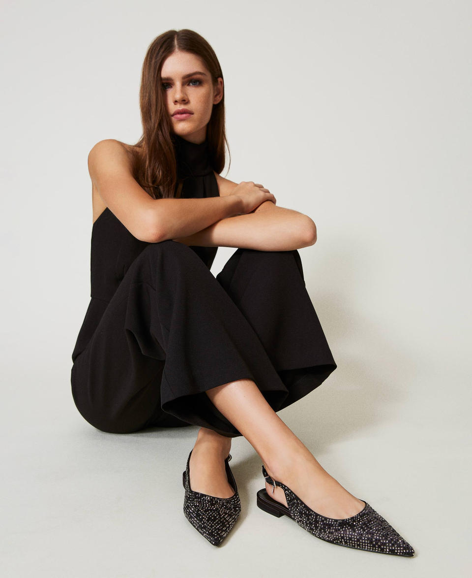 Twin Set Ballerine Sling Back Con Strass