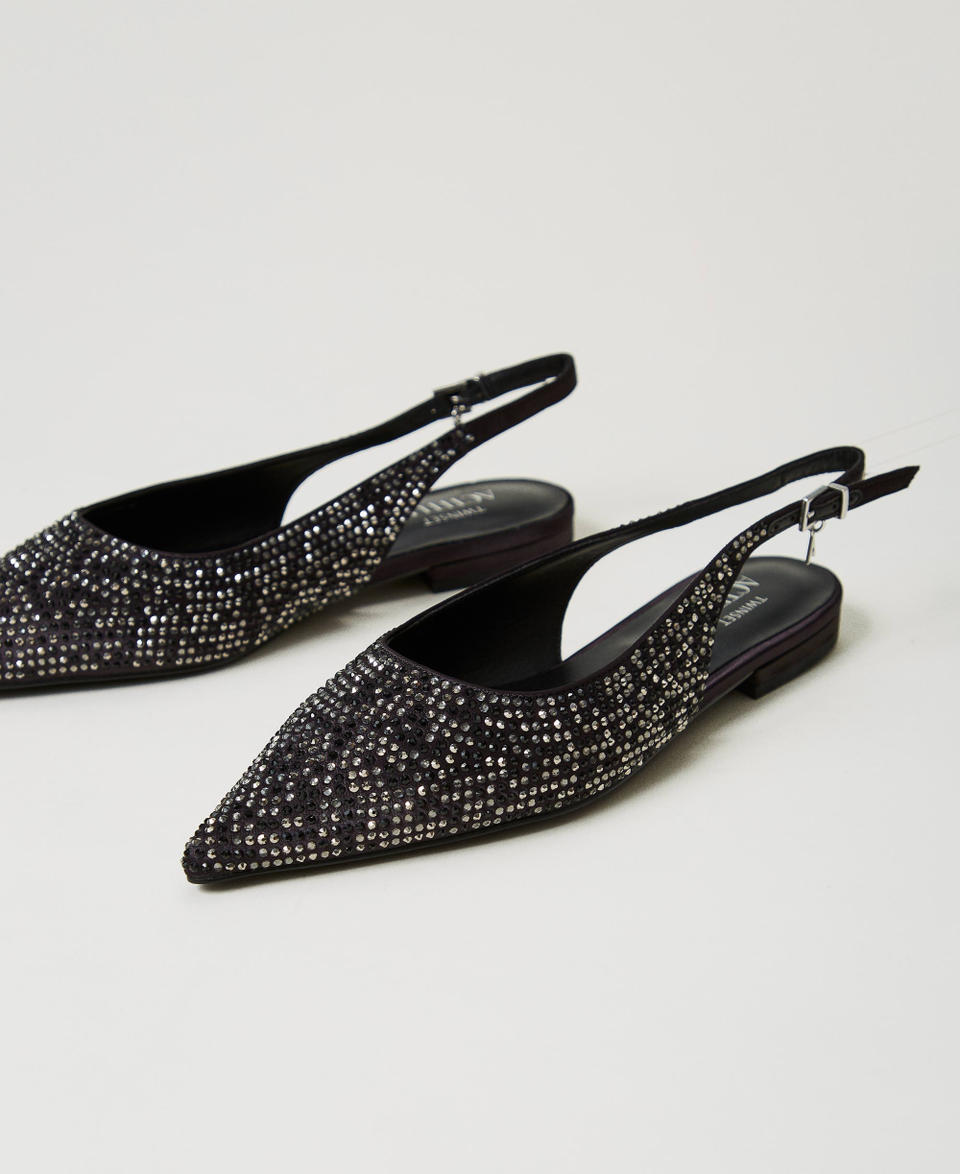 Twin Set Ballerine Sling Back Con Strass