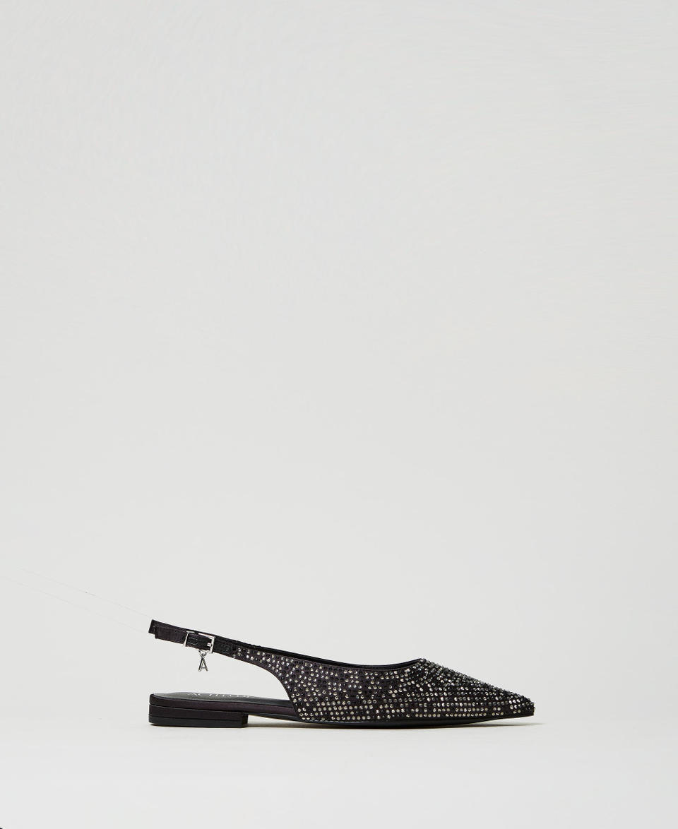 Twin Set Ballerine sling back con strass