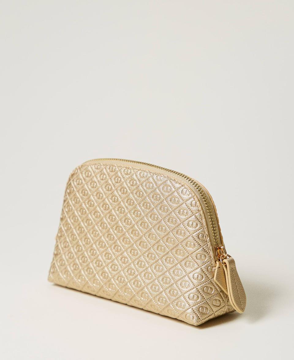 Twin Set Beauty Case A Cupola Con Oval T All Over