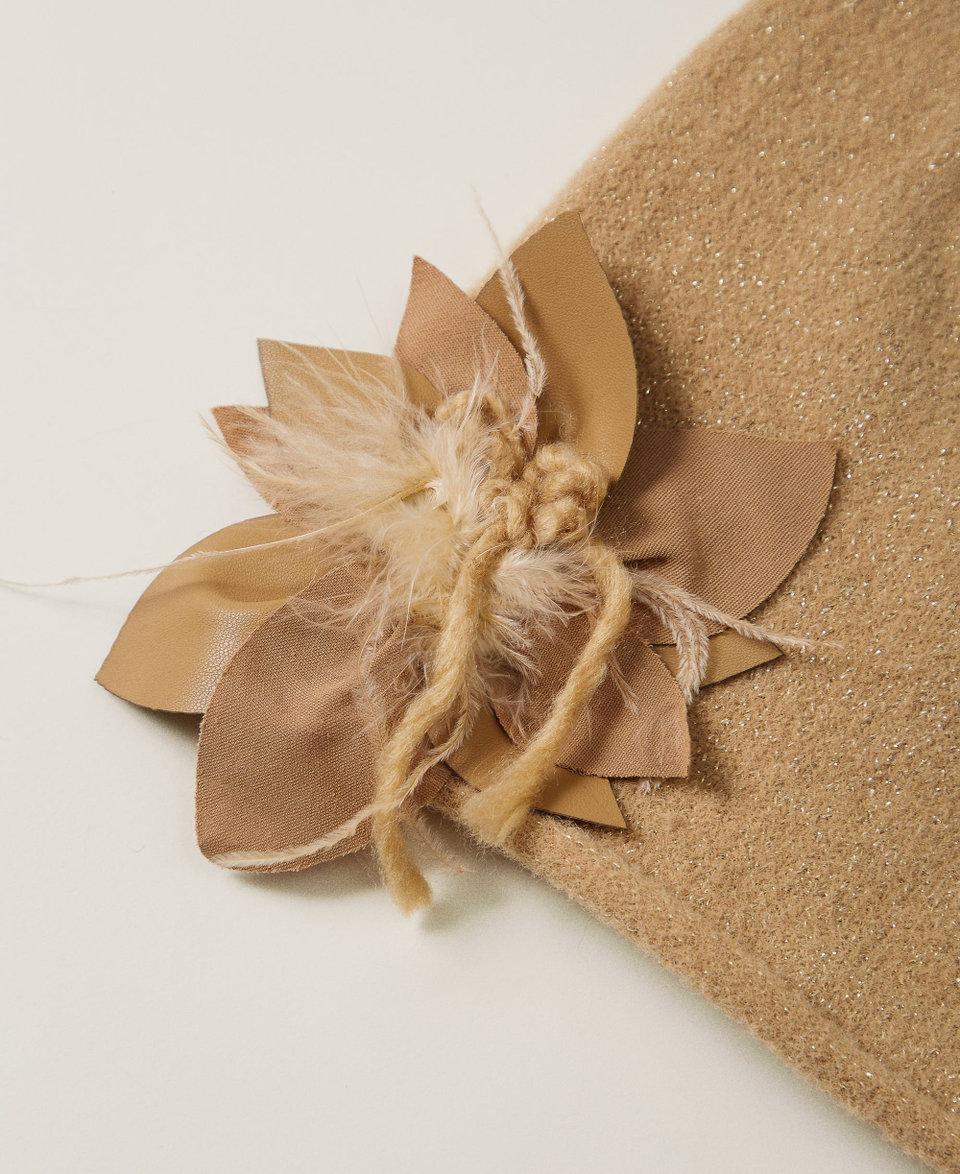 Twin Set Berretto In Maglia Con Spilla A Fiore