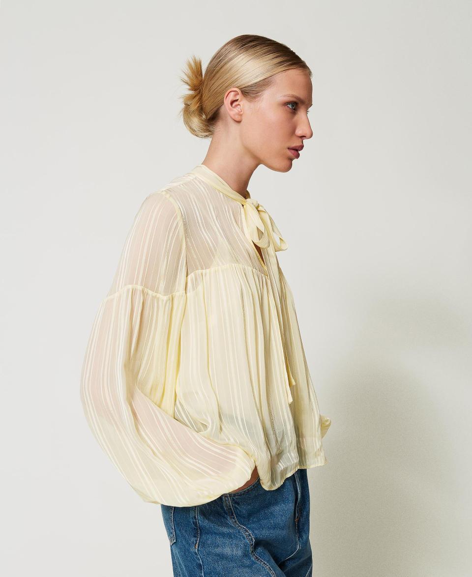 Twin Set Blusa Jacquard A Righe