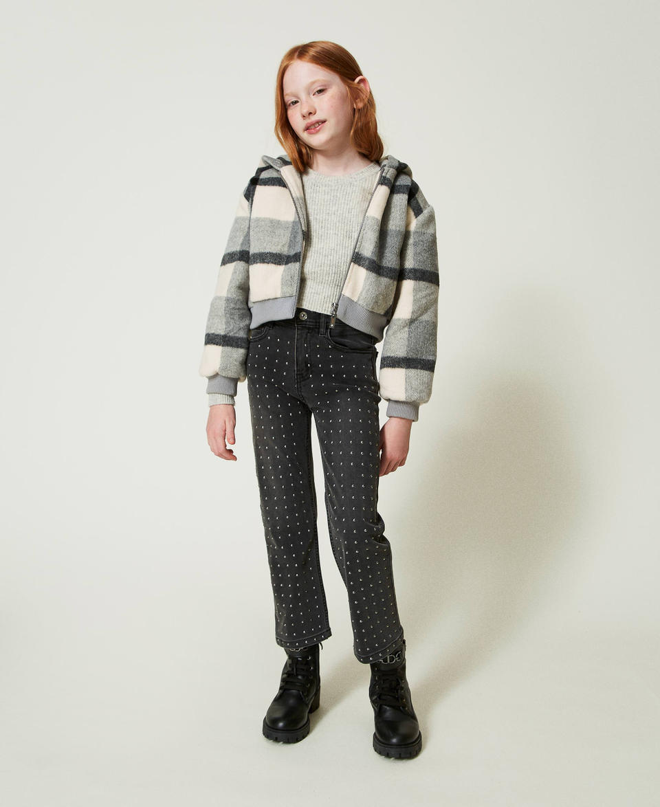 Twin Set Bomber In Panno Check