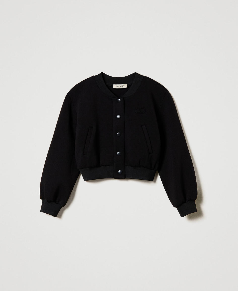 Twin Set Bomber In Tessuto Scuba